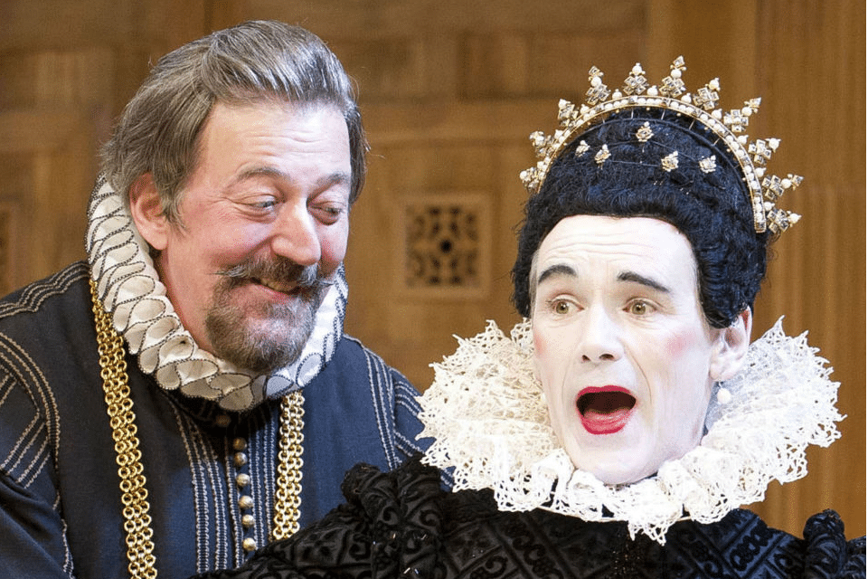 Mark Rylance and Stephen Fry engaging in Immediate Theatre