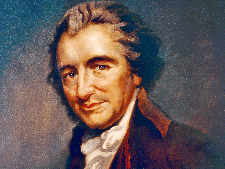 Author of The Rights of Man, Thomas Paine